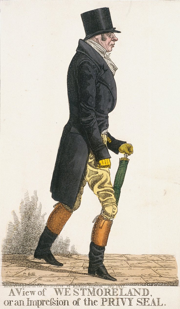 Vue de Westmoreland, ou une impression du sceau privé - Richard Dighton