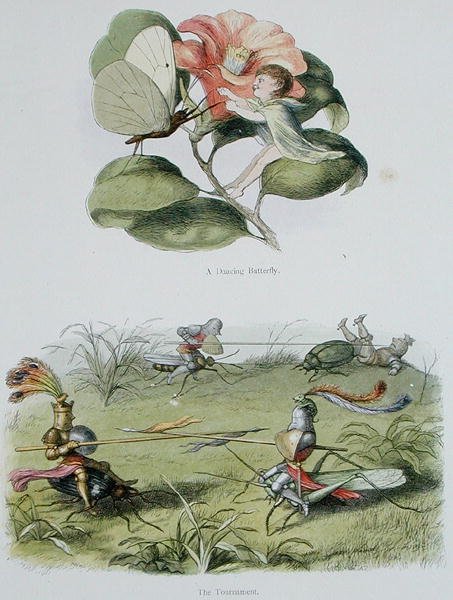 Un papillon dansant, et Le Tournoi, illustrations de 