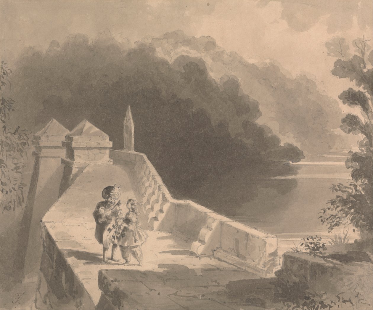 Barbe-Bleue donnant les clés à Fatima - Richard Doyle