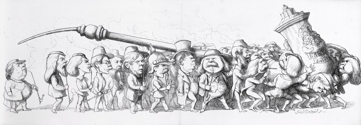 Visiteurs allemands à la Grande Exposition, 1851 - Richard Doyle