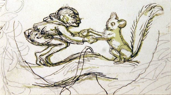Gobelin et Écureuil - Richard Doyle