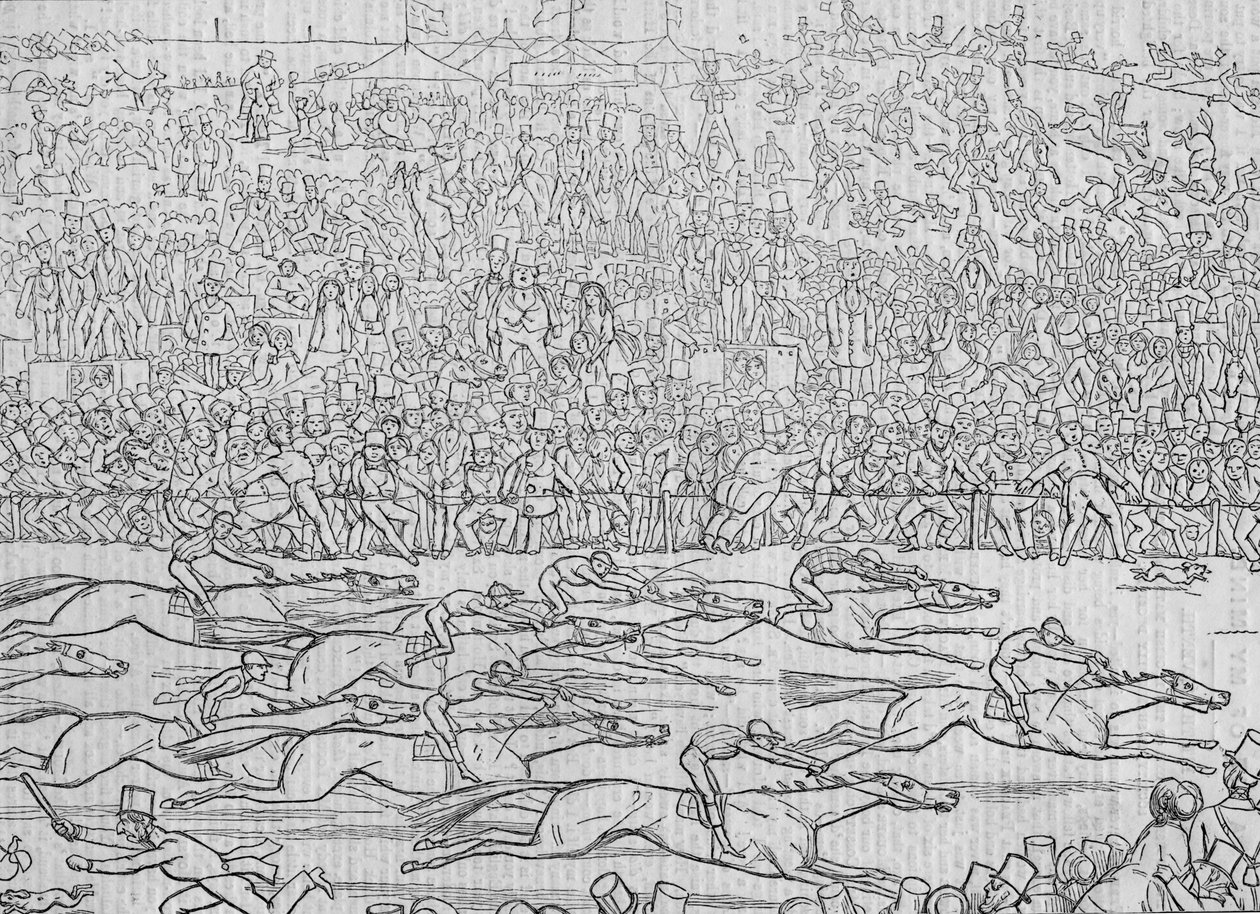 Mœurs et coutumes des Anglais Nouvelle série n° 8 : Le jour du Derby 1849 - Richard Doyle