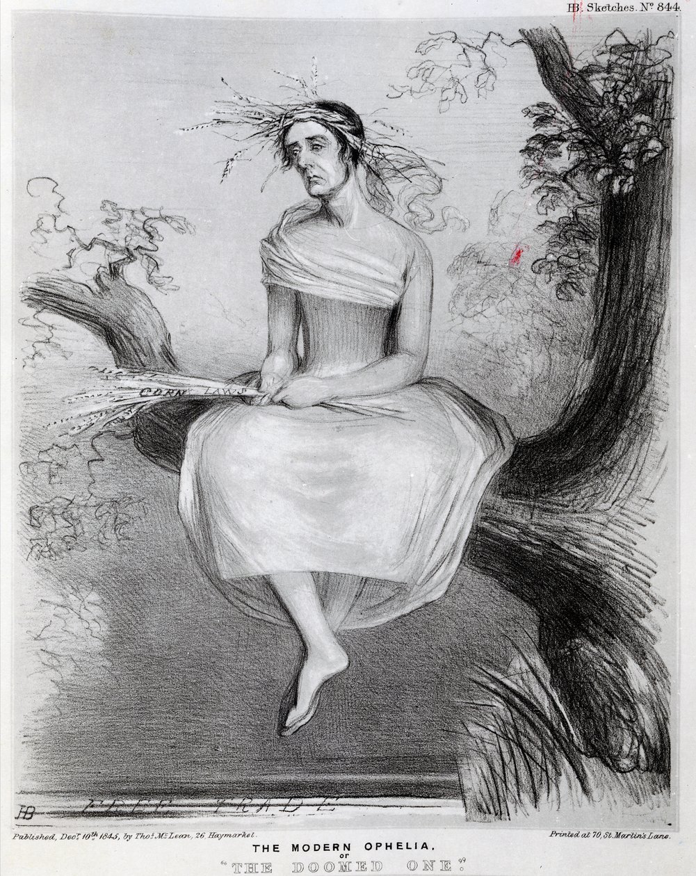 La moderne Ophélie, ou La Condamnée - Richard Doyle