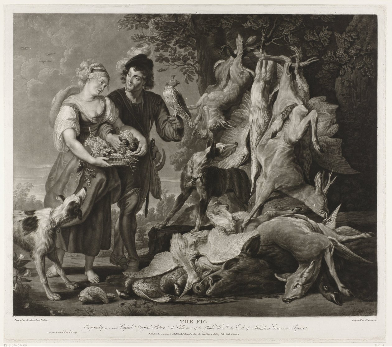 Portrait de Peter Paul Rubens et sa femme - Richard Earlom