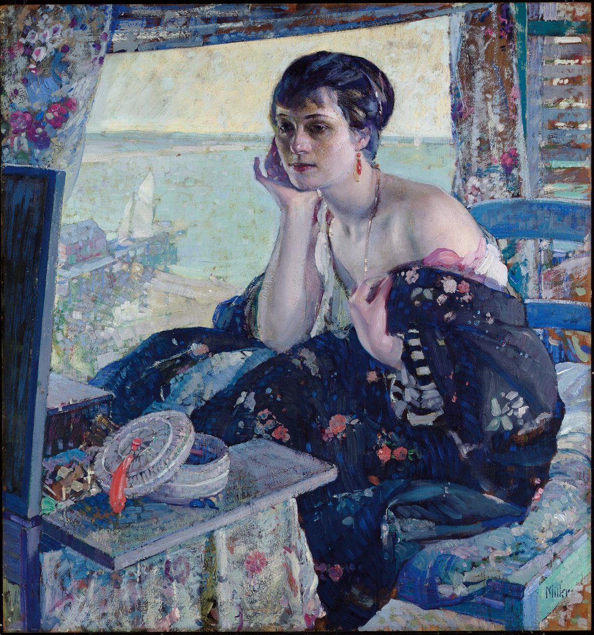 Femme près d