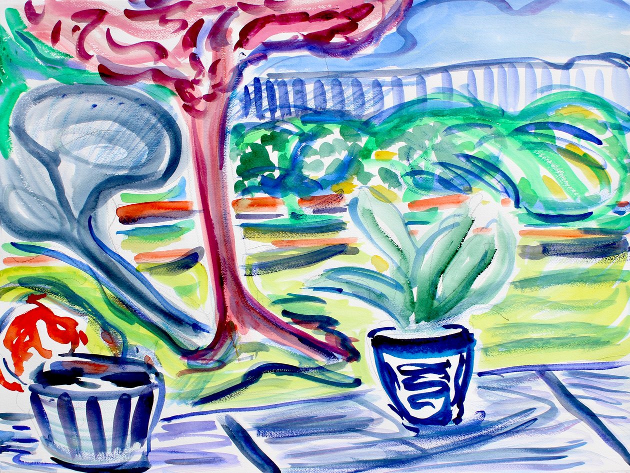 Jardin avec prunier, 2020 - Richard Fox