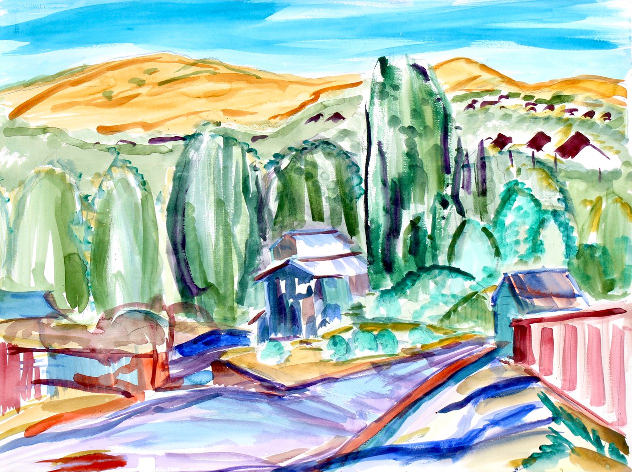 Maisons et collines - Richard Fox