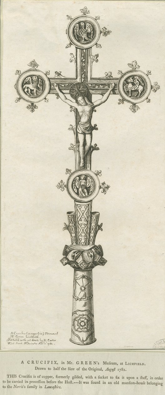 Lichfield - Crucifix: eau-forte, août 1782 - Richard Greene