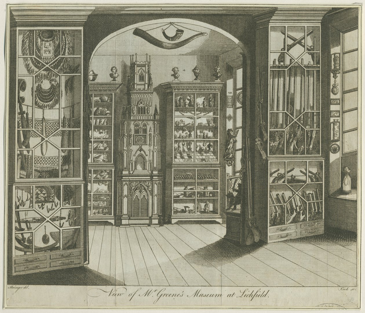 Lichfield - Musée de M. Greene : gravure, nd [XVIIIe siècle] - Richard Greene