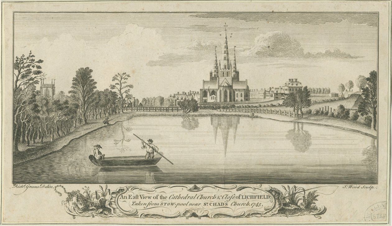 Cathédrale de Lichfield et Close - Vue de l