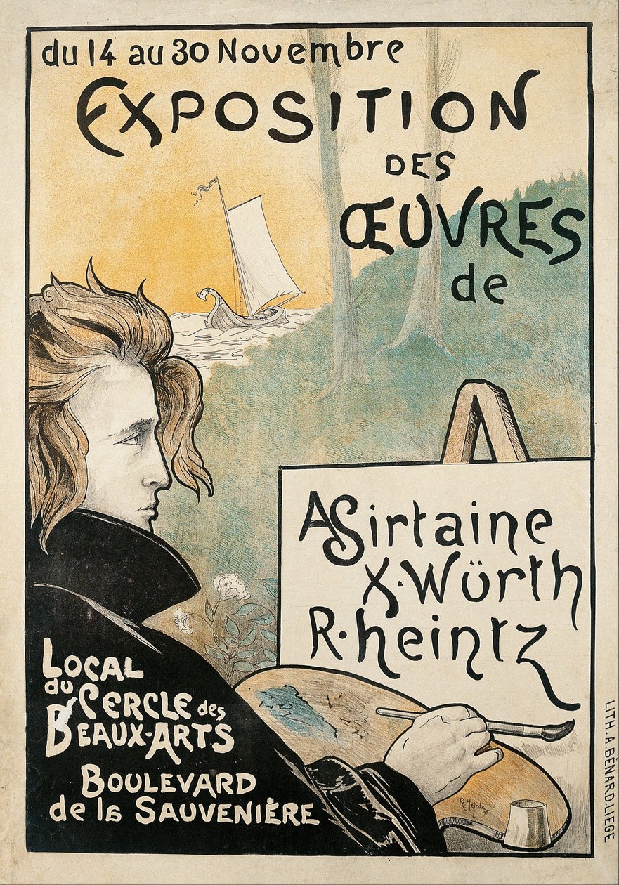 Exposition des œuvres de A. Sirtaine, X. Würth, R. Heintz - Richard Heintz