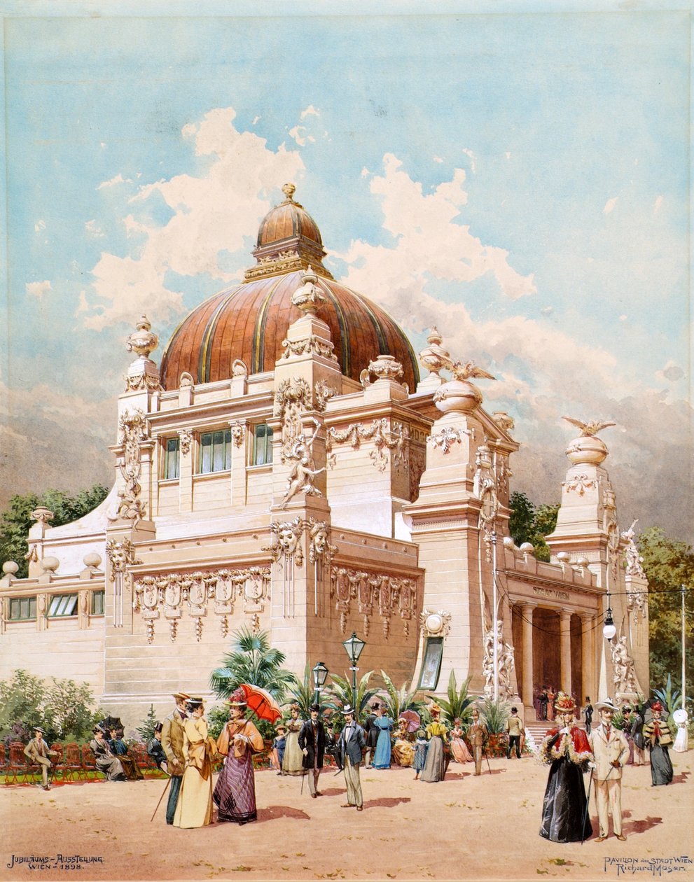 Exposition du Jubilé de Vienne 1898. Pavillon de la ville de Vienne, 1898 - Richard Moser