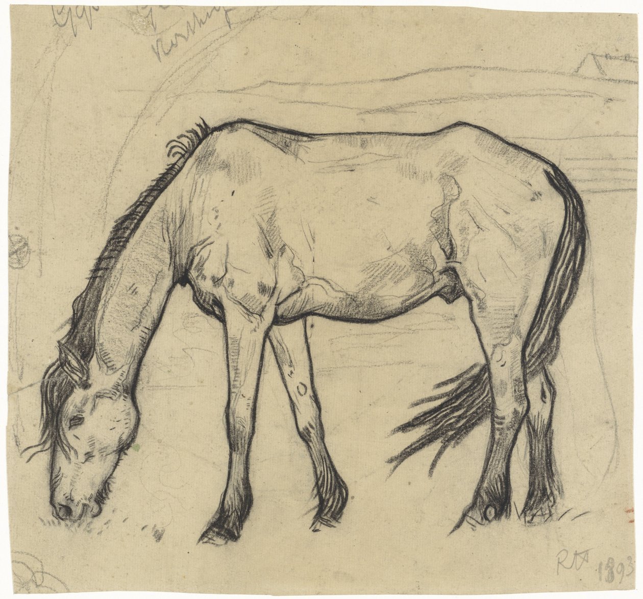 Cheval broutant à Noordwijk - Richard Nicolaüs Roland Holst