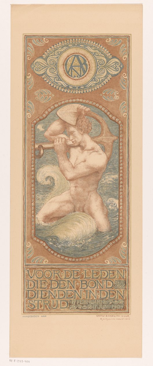 Homme portant une ancre sur ses épaules - Richard Nicolaüs Roland Holst