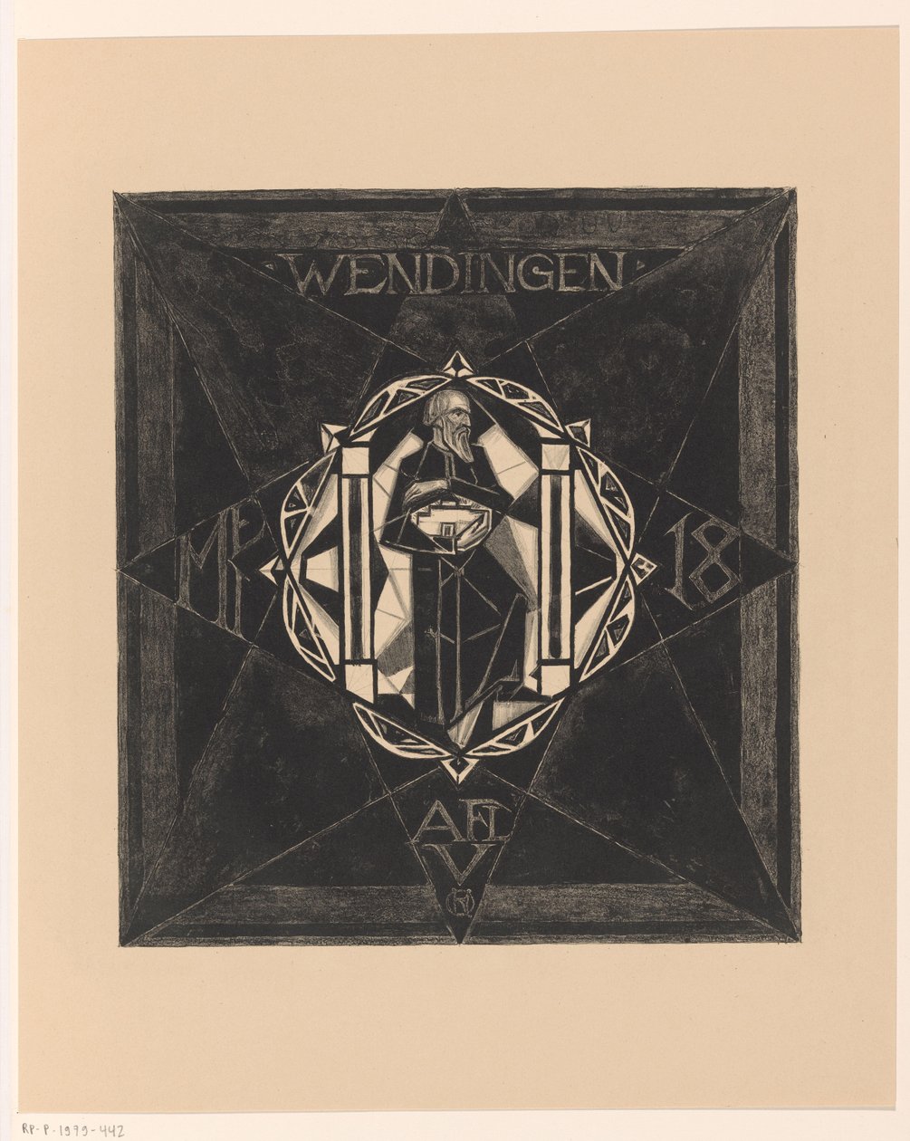 Conception de couverture pour : Wendingen, 1918 - Richard Nicolaüs Roland Holst