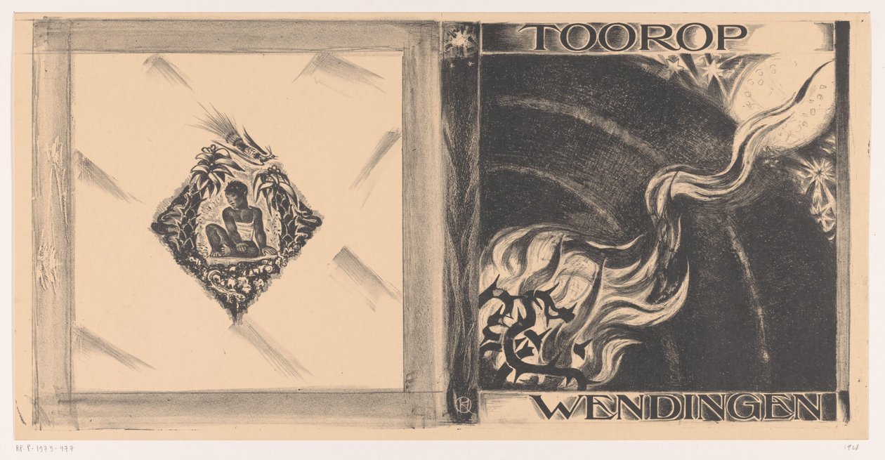 Conception de couverture pour : Wendingen, Tooropnummer, 1928 - Richard Nicolaüs Roland Holst