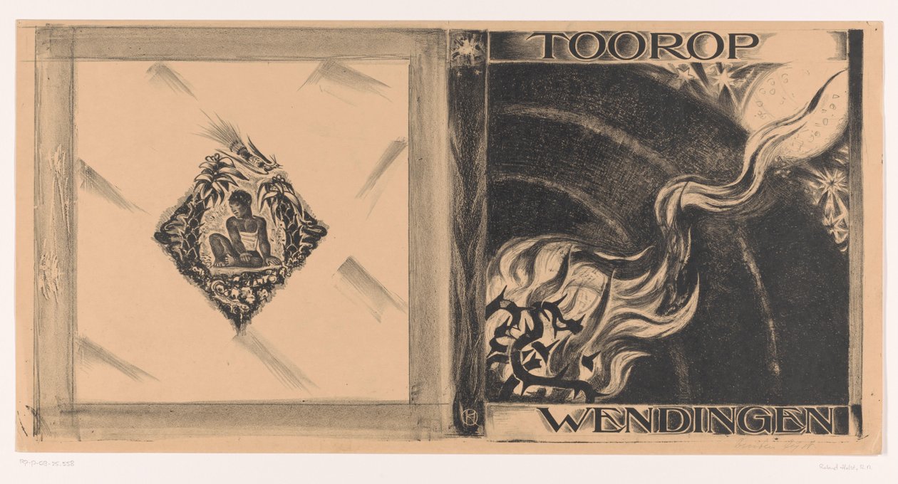 Conception de couverture pour : Wendingen, numéro Toorop, 1928 - Richard Nicolaüs Roland Holst