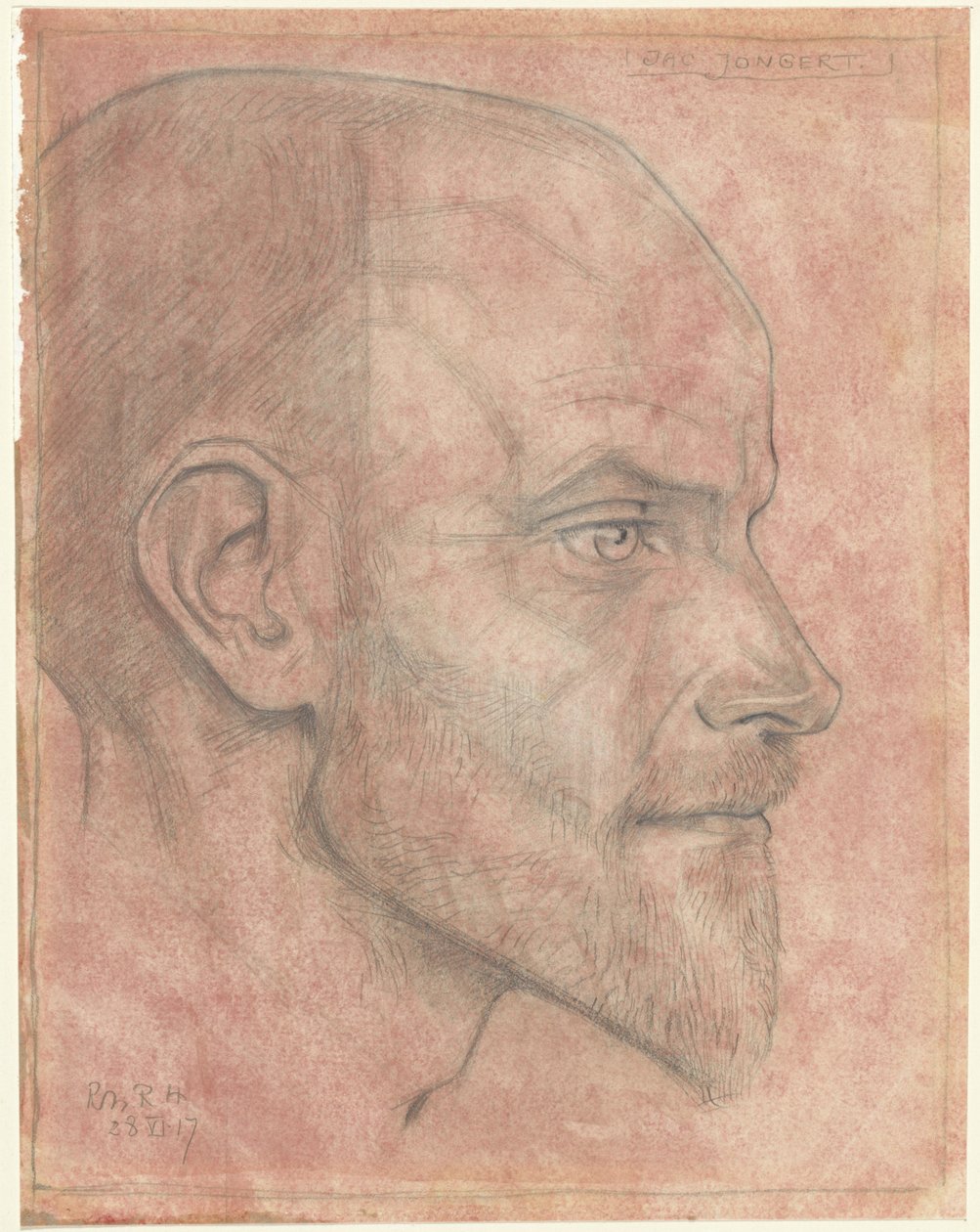 Portrait de Jac. Jongert, de profil - Richard Nicolaüs Roland Holst