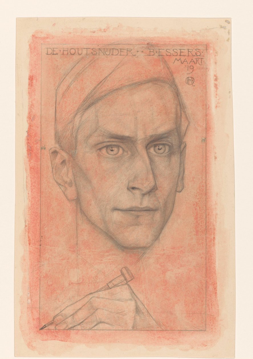 Portrait du sculpteur sur bois B. Essers - Richard Nicolaüs Roland Holst