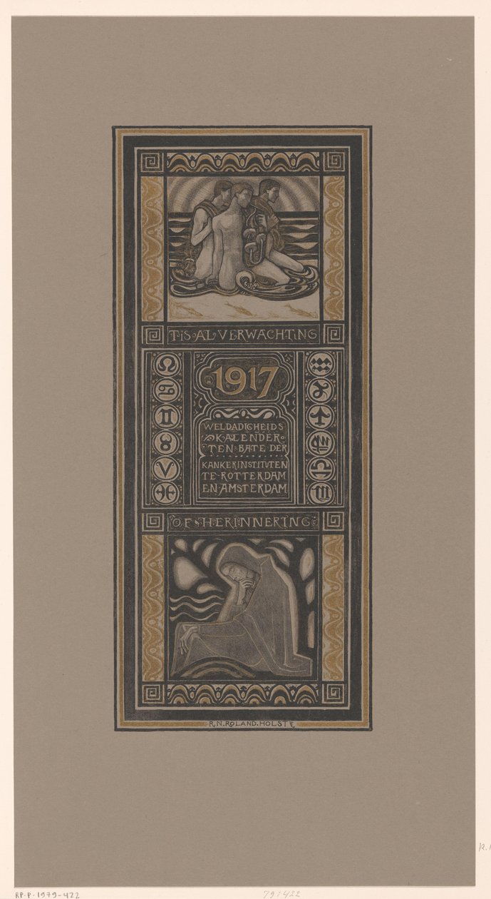 Calendrier de bienfaisance pour 1917 - Richard Nicolaüs Roland Holst