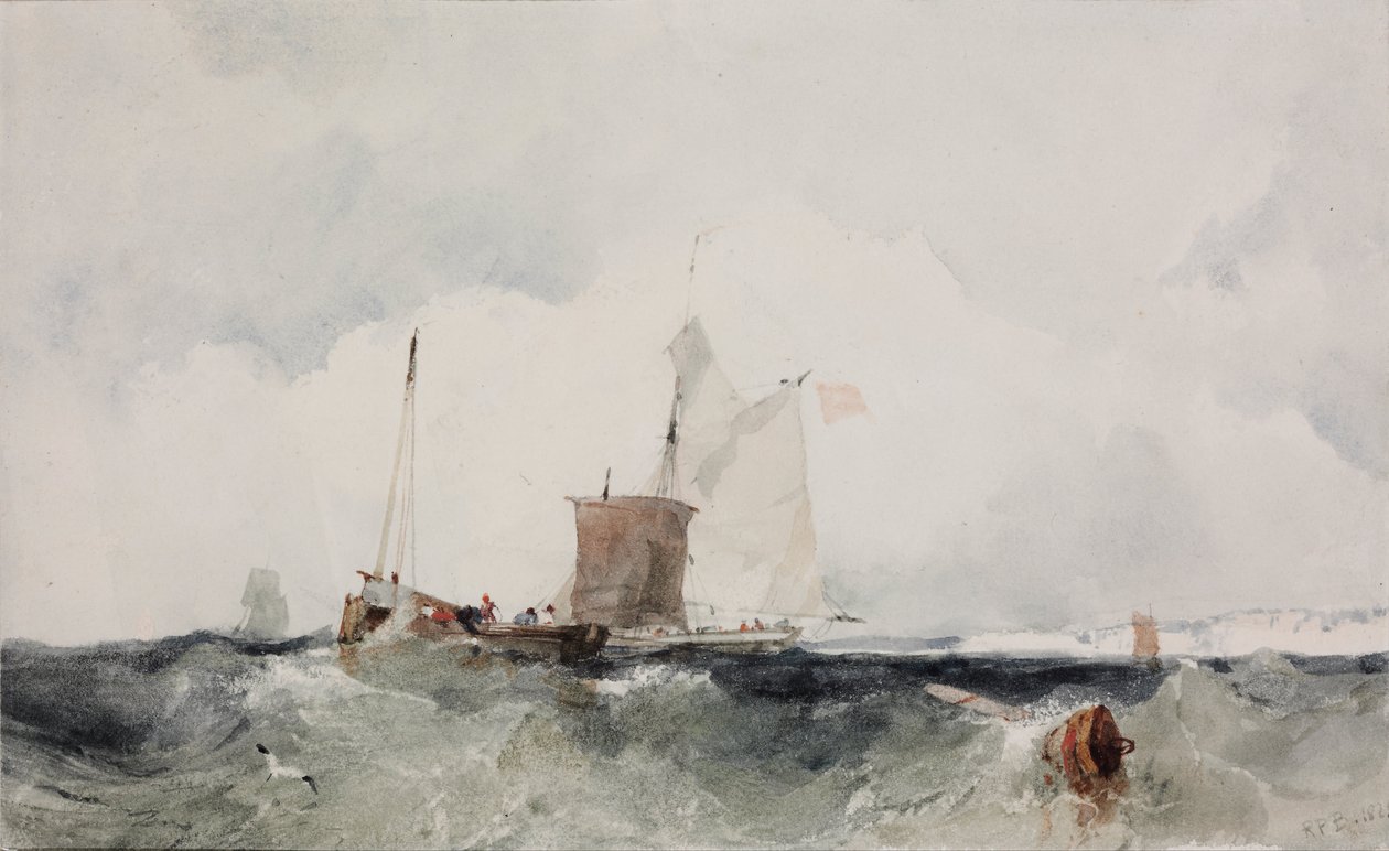 Sur la côte anglaise - Richard Parkes Bonington