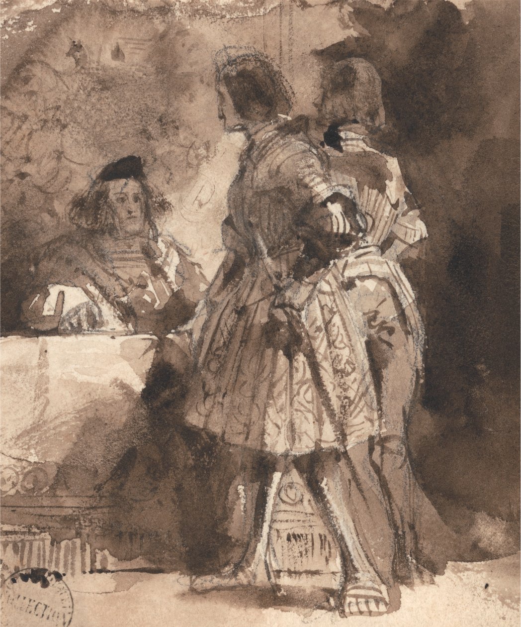 Goetz Von Berlichingen devant le magistrat impérial - Richard Parkes Bonington