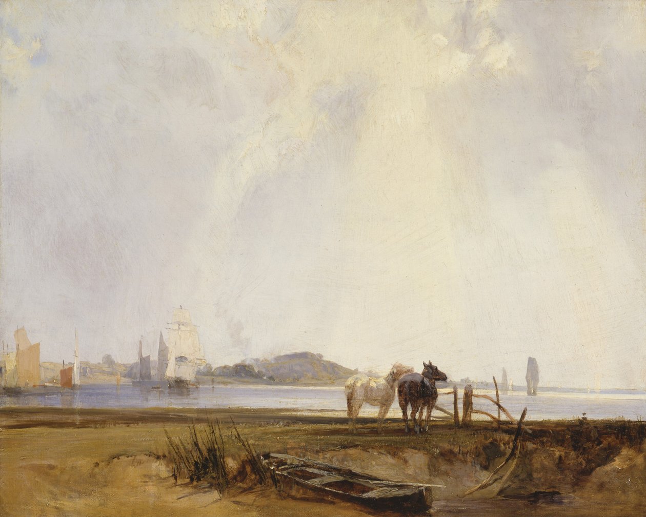 Paysage près de Quilleboeuf, France, vers 1824-25 - Richard Parkes Bonington