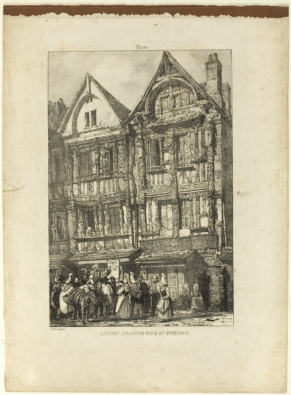 Maison Grande, Rue St. Pierre - Richard Parkes Bonington