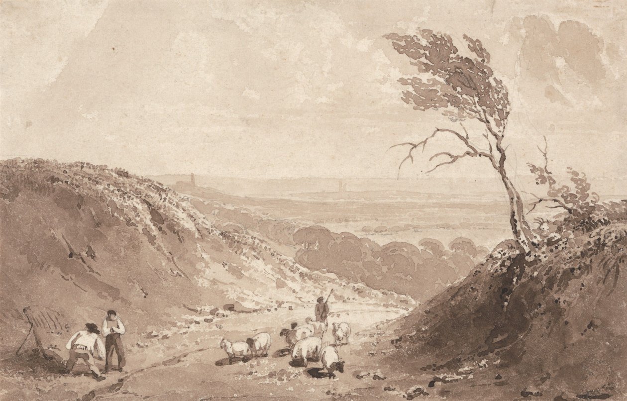 Ouvriers routiers, près de Lillebonne - Richard Parkes Bonington