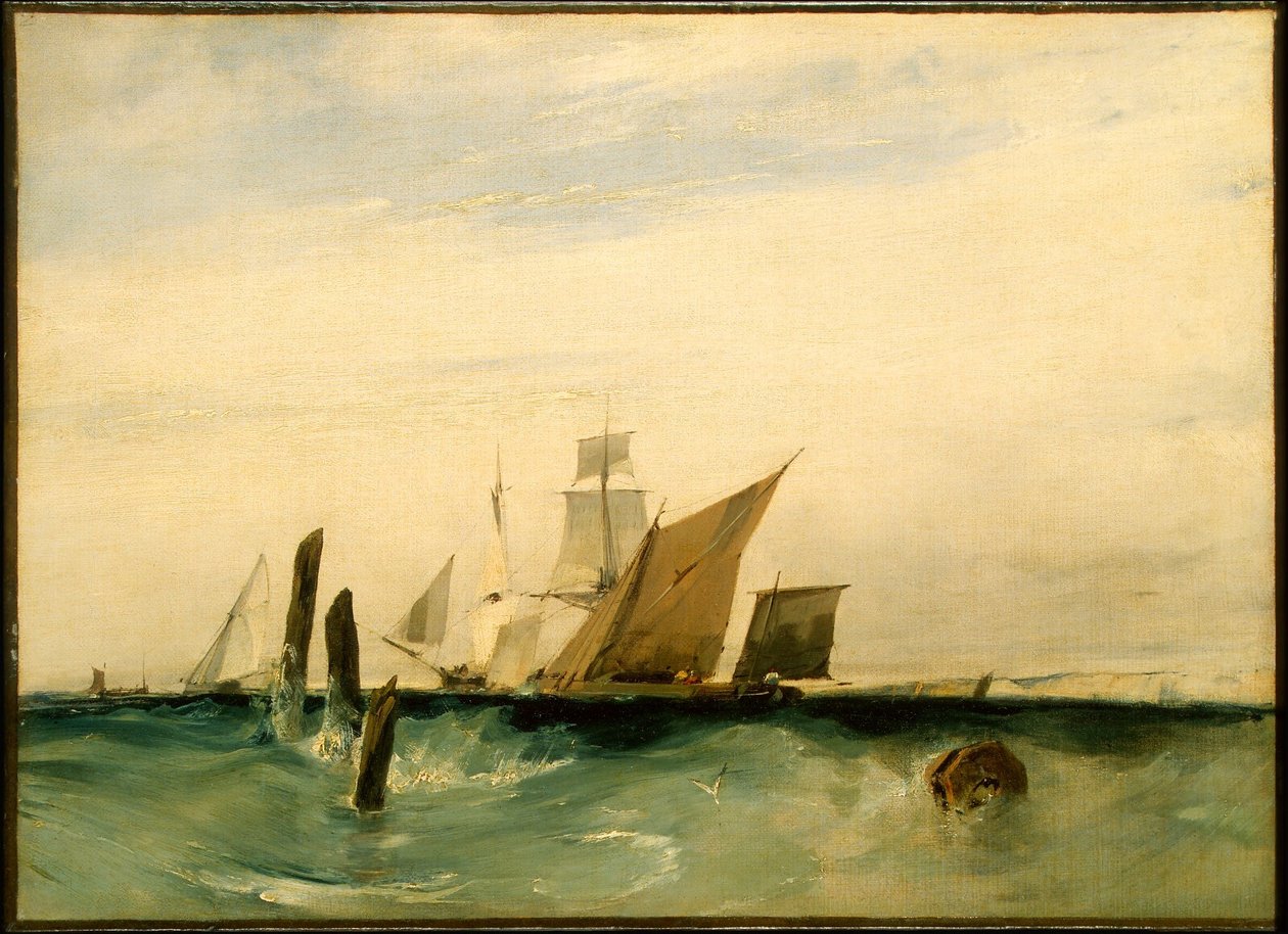 Marine : au large de la côte française - Richard Parkes Bonington