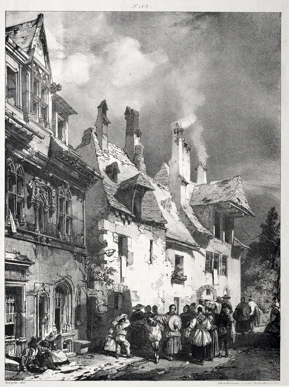 Rue en périphérie de Besançon, France - Richard Parkes Bonington