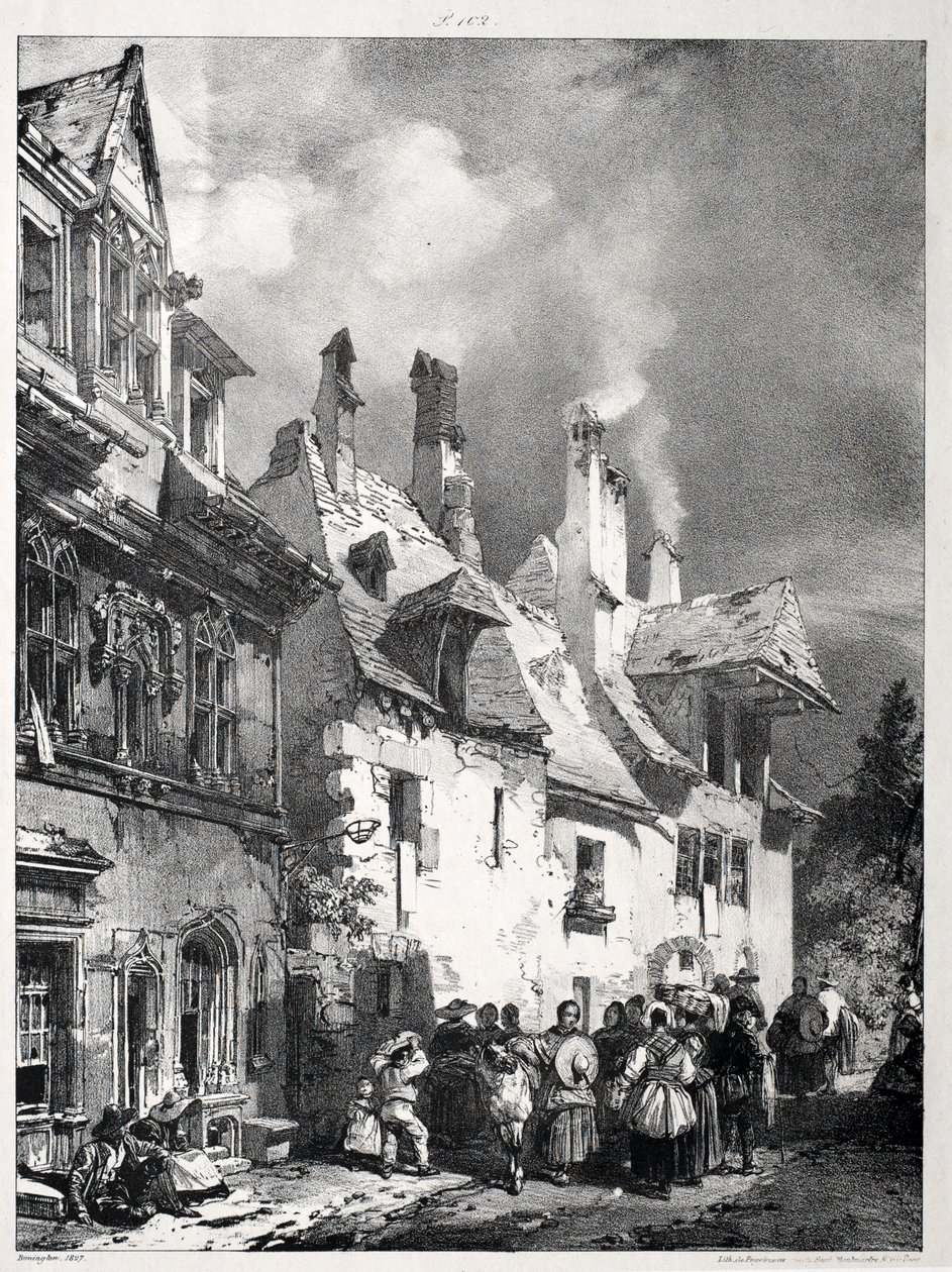 Rue en périphérie de Besançon, France - Richard Parkes Bonington