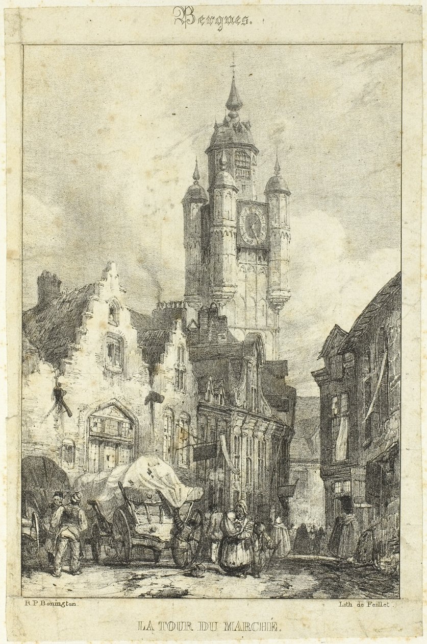 Le Marché de la Tour - Richard Parkes Bonington