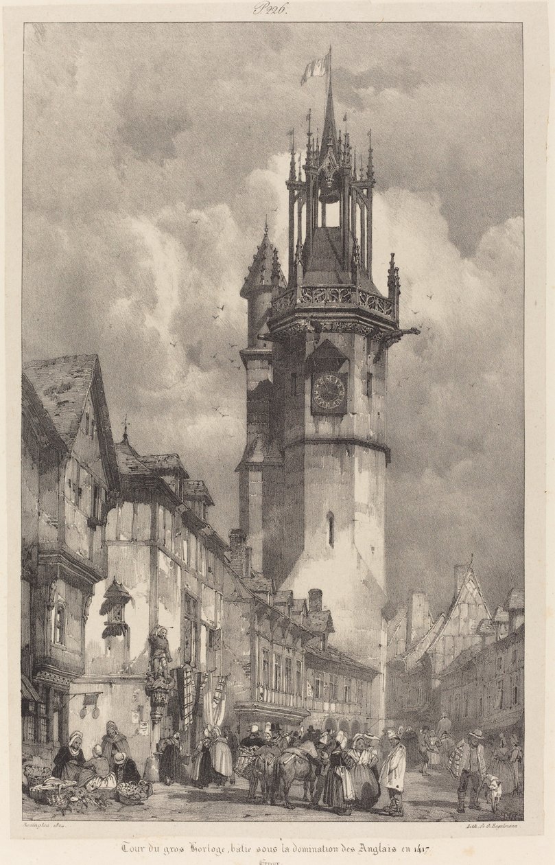 Tour du gros-horloge, Évreux - Richard Parkes Bonington