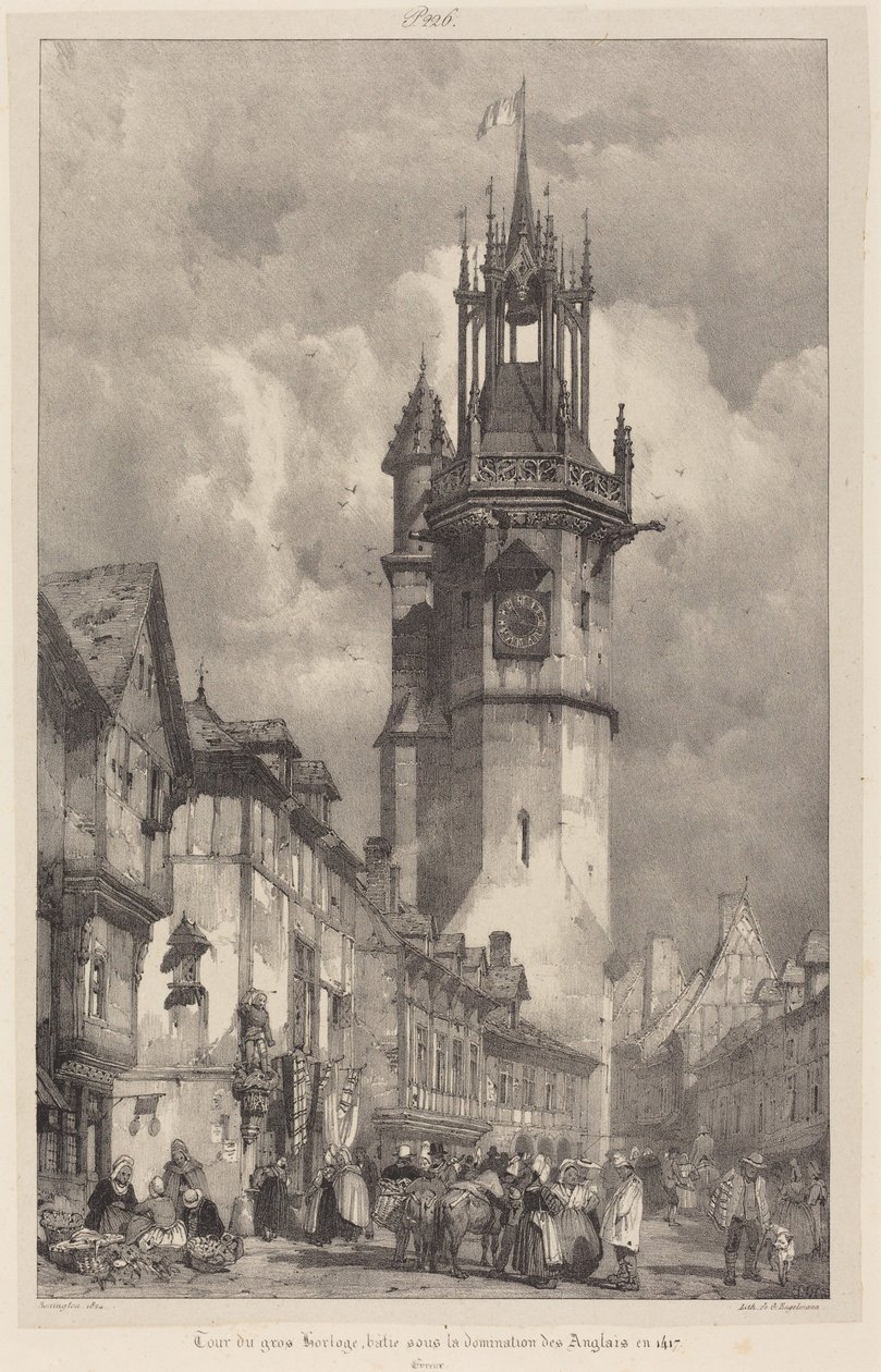 Tour de la Gros-Horloge, Évreux - Richard Parkes Bonington