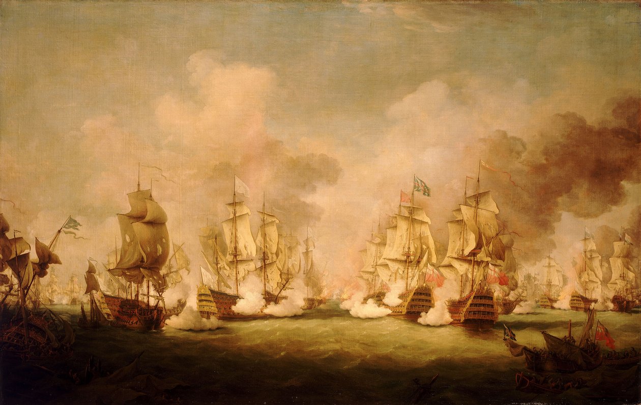 La bataille de Barfleur - Richard Paton