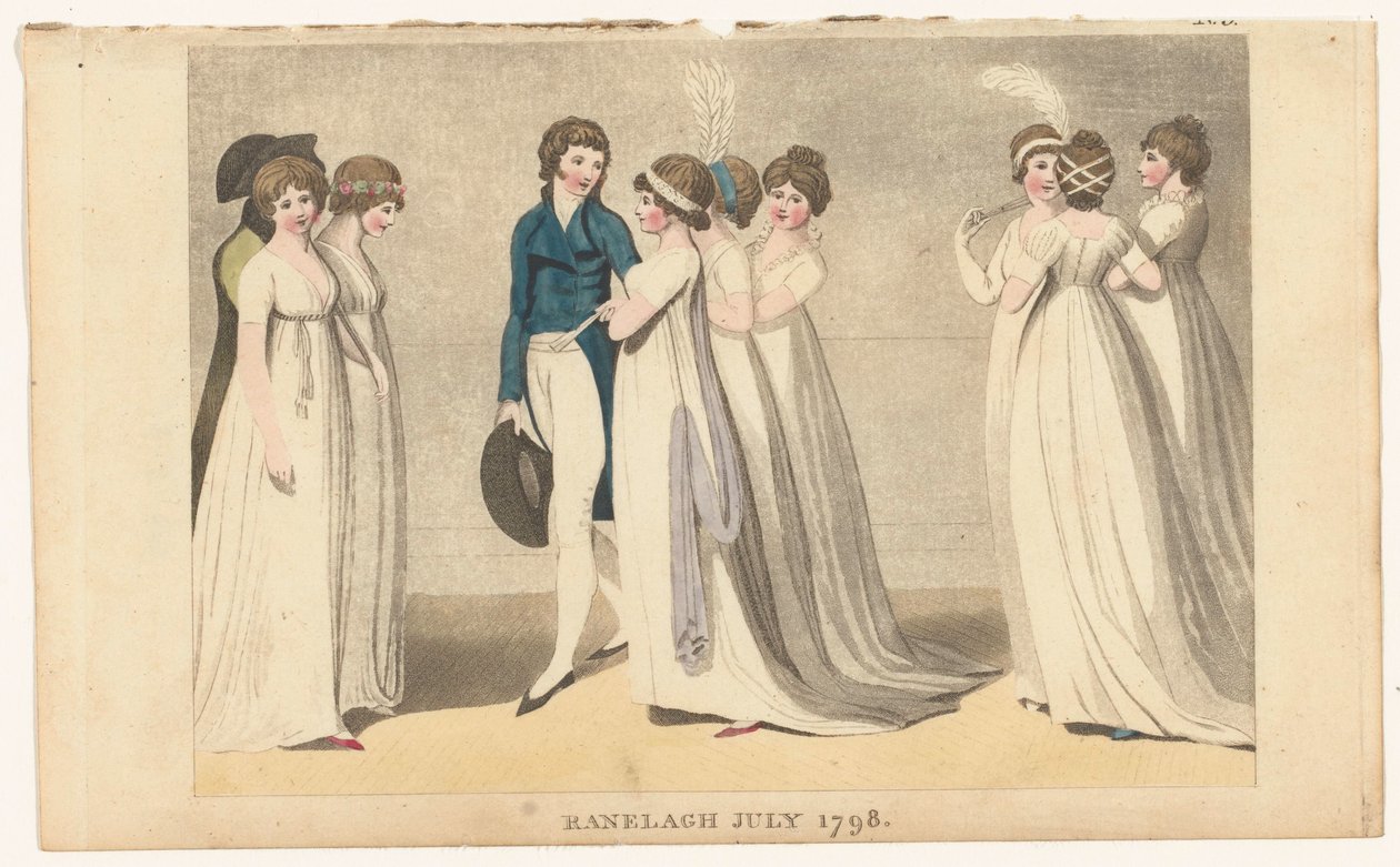 Magazine des modes féminines de Londres et Paris : Ranelagh juillet 1798 - Richard Phillips