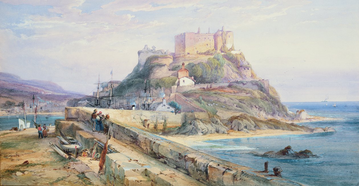 Château de Mont Orgueil, Gorey, Jersey, 1876 - Richard Principal Leitch