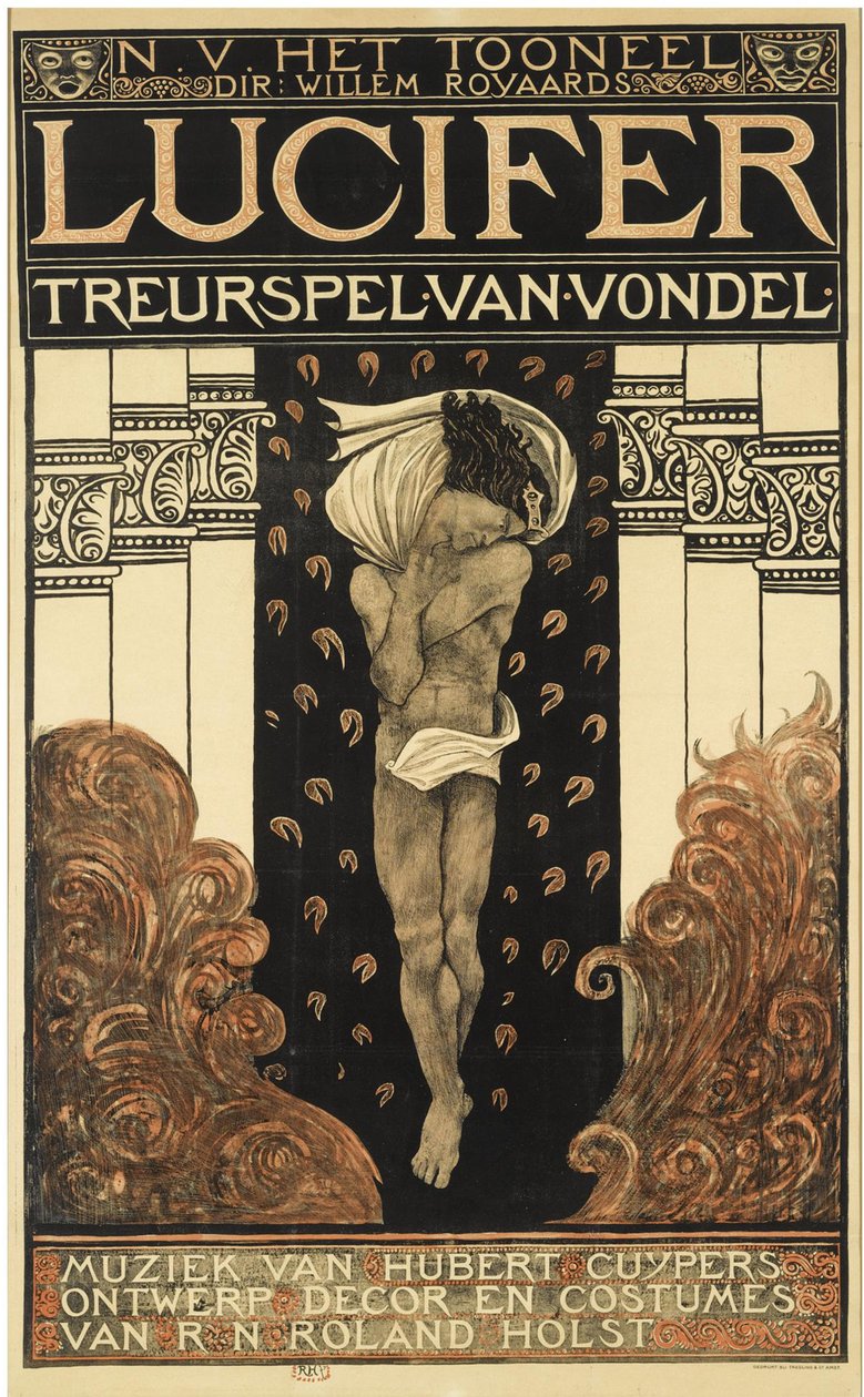 Affiche pour la pièce Lucifer - Richard Roland Holst