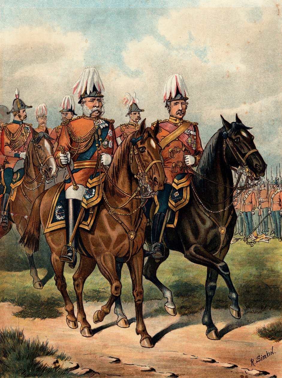 George William Frederick Charles, 2e duc de Cambridge, soldat britannique, vers 1885 - Richard Simkin