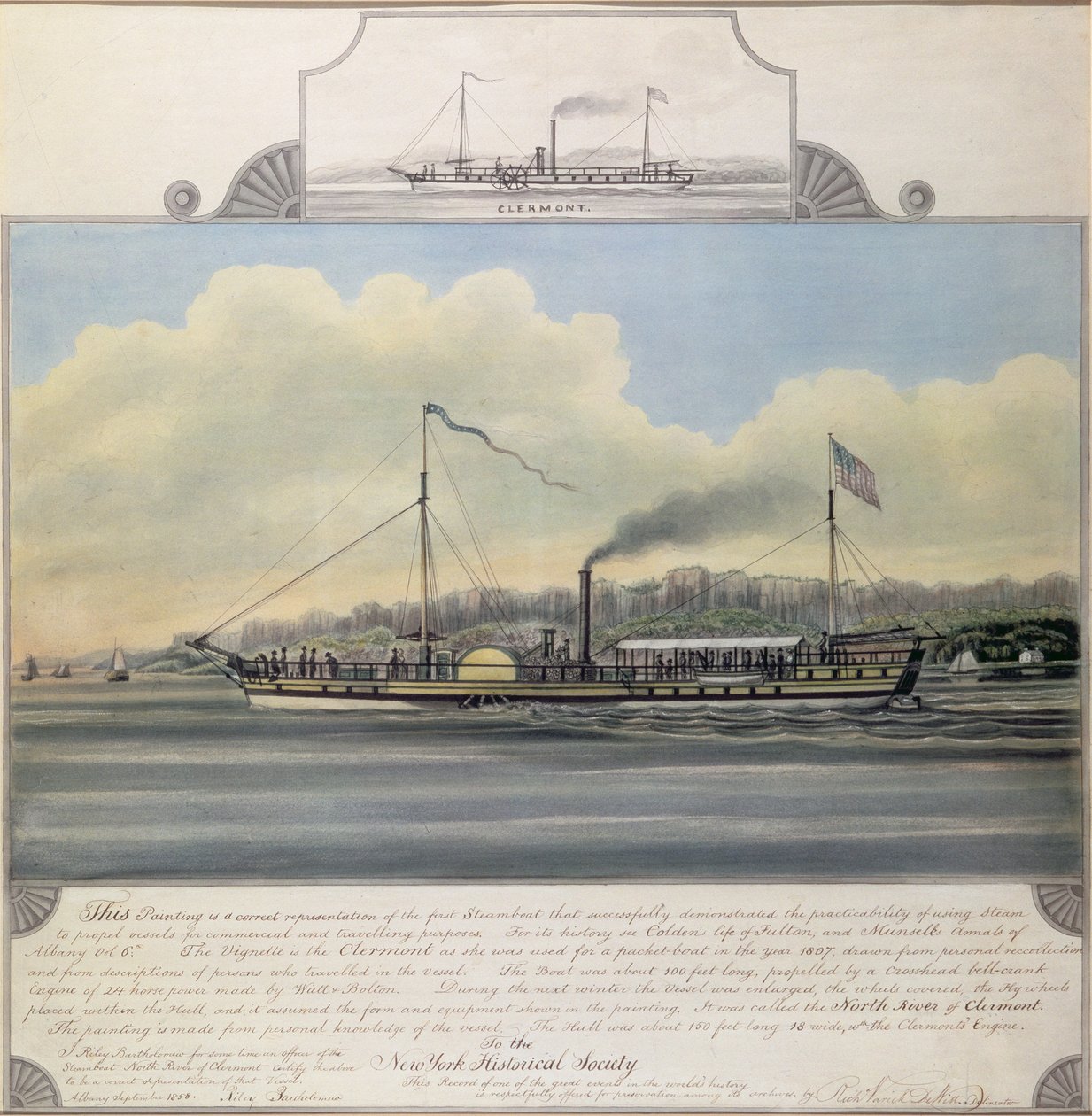 Bateau à vapeur Hudson River 