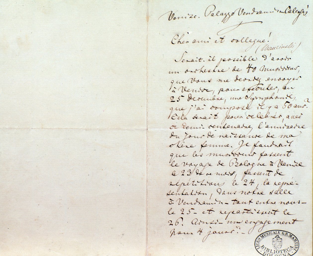 Lettre manuscrite de Richard Wagner à Luigi Mancinelli, 10 décembre - Richard Wagner