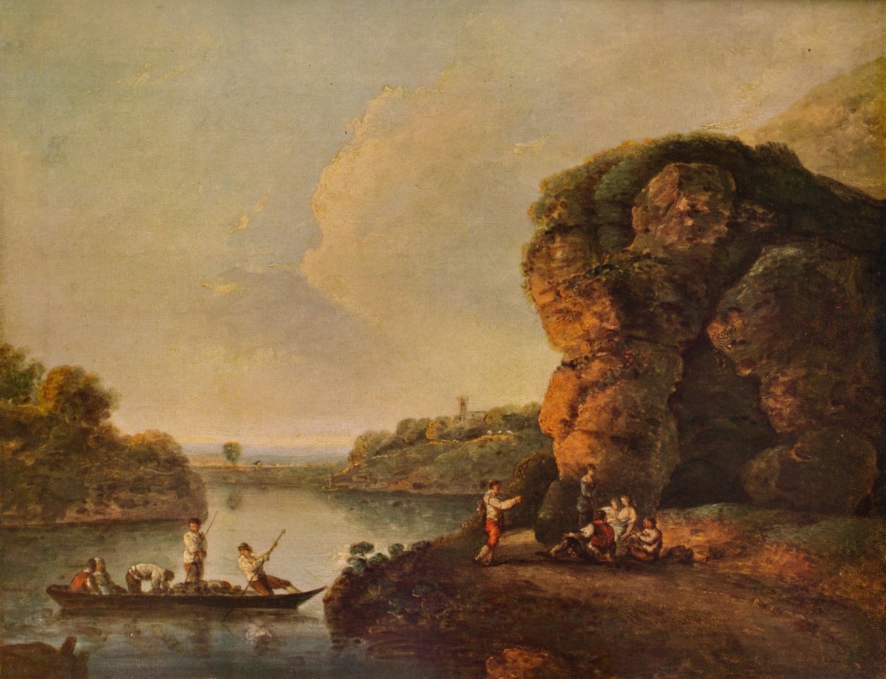 Paysage, avec rivière et bateaux, vers 1758, 1938 - Richard Wilson
