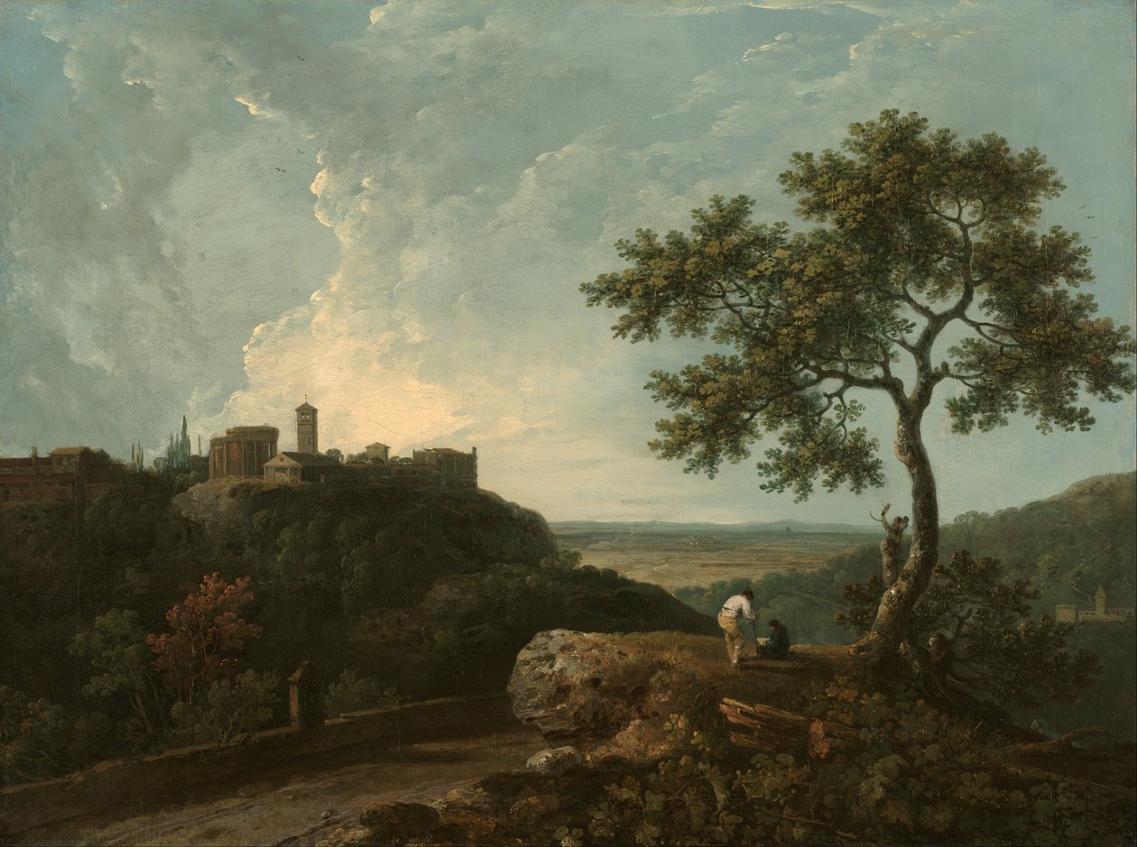 Tivoli : le temple de la Sibylle et la Campagne romaine - Richard Wilson