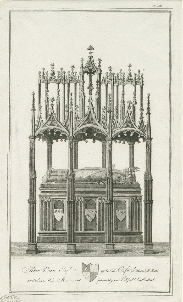 Cathédrale de Lichfield - Monument à l