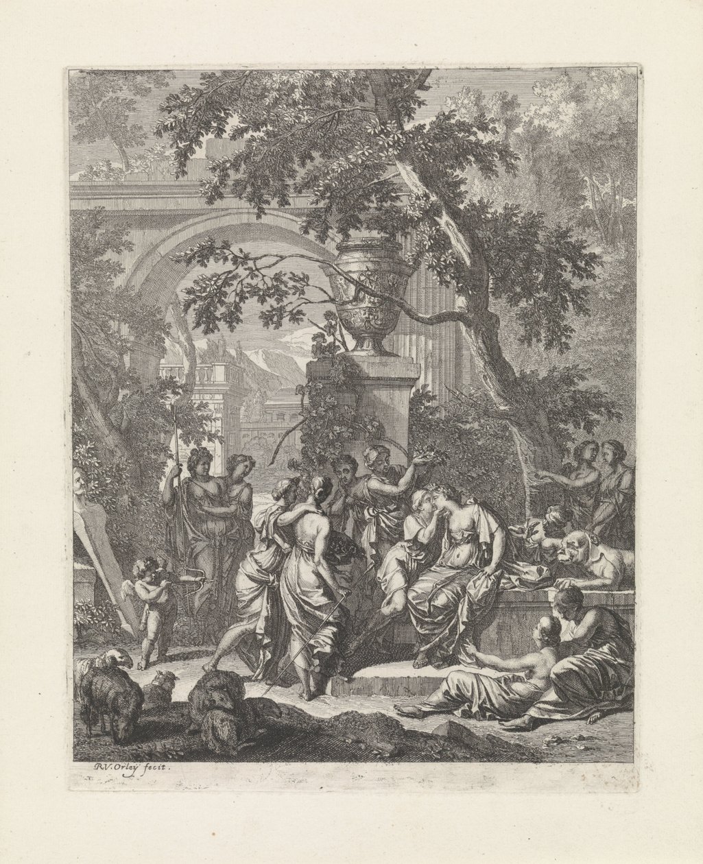 Amaryllis embrasse Mirtillo - Richard van Orley (II)