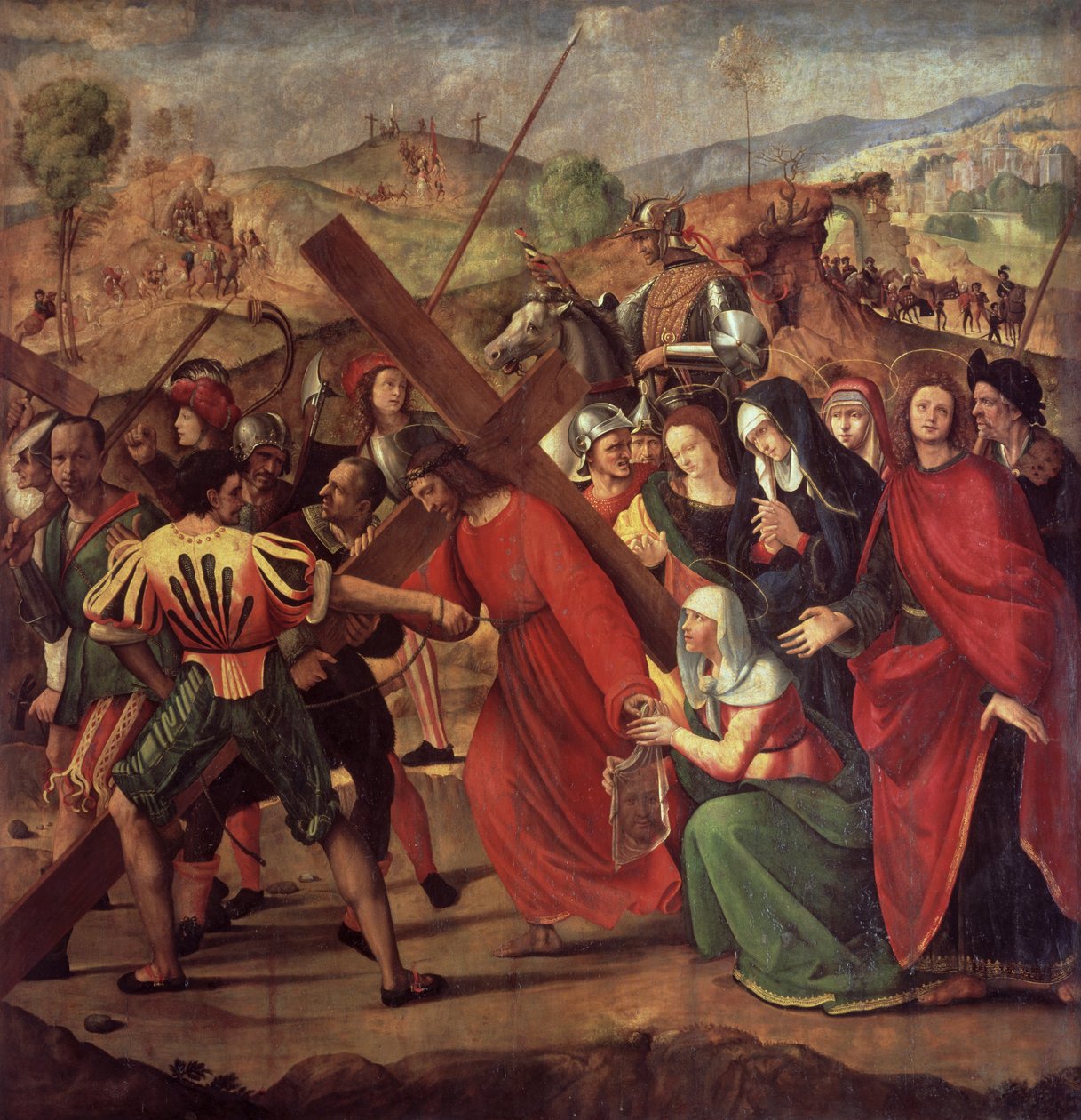 La Procession au Calvaire, c.1505 - Ridolfo , Il Ghirlandaio