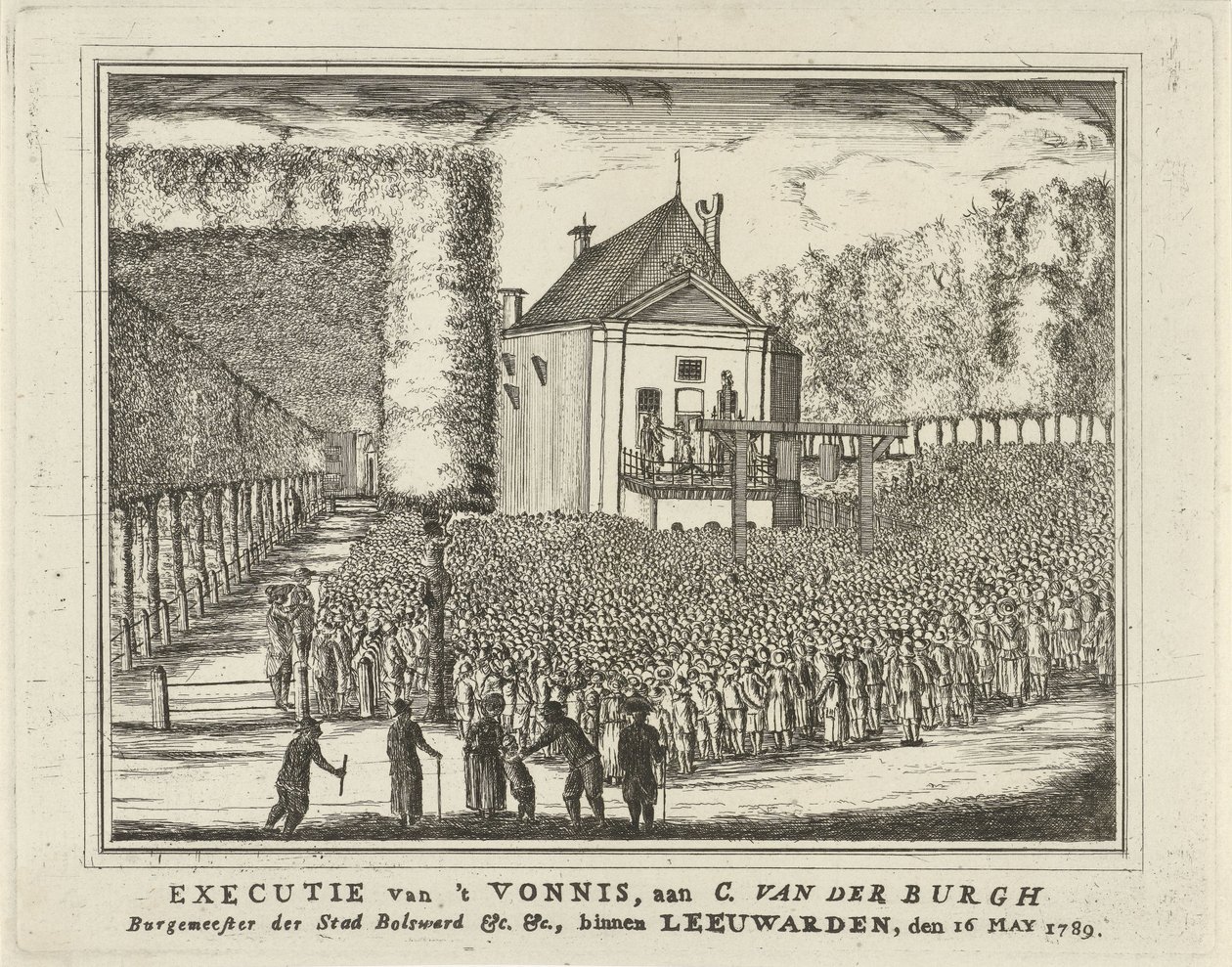 Exécution de Cornelis van den Burgh, 1789 - Rienk Jelgerhuis