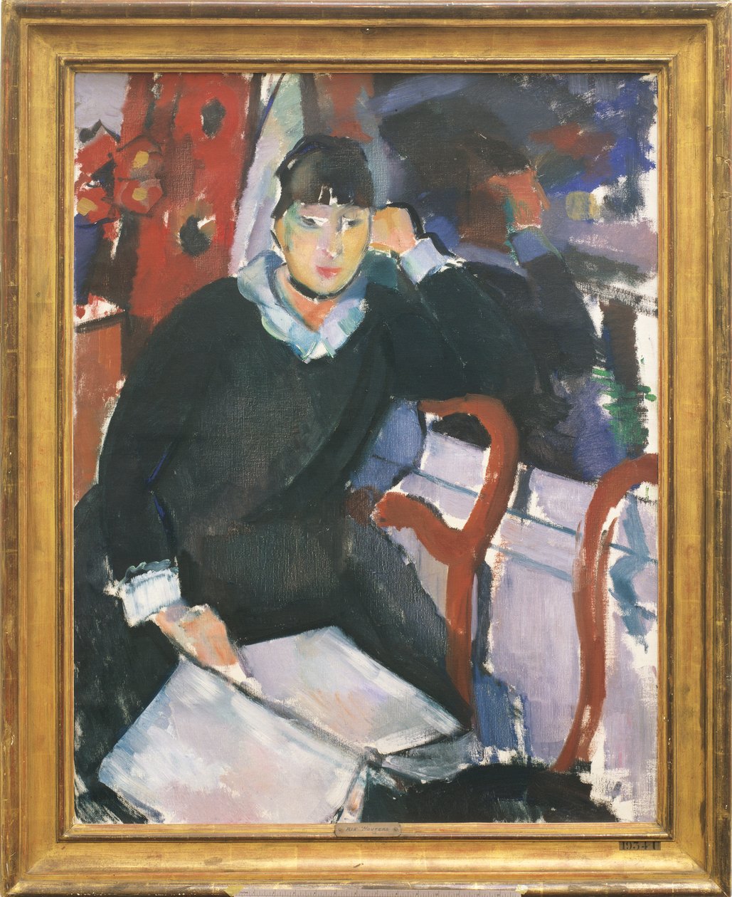 Femme assise à la fenêtre ou Portrait de Nel Deurinckx, l