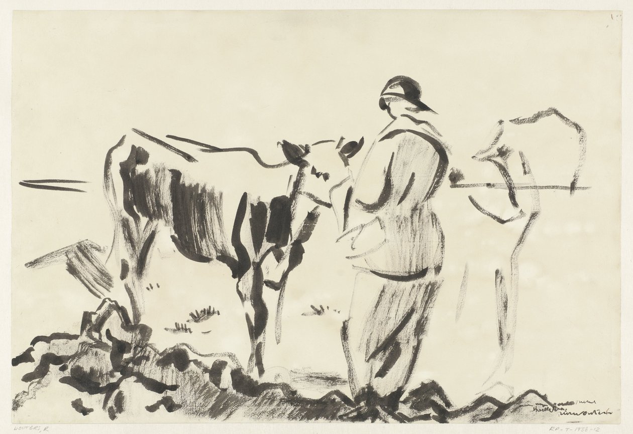 Femme avec un veau - Rik Wouters